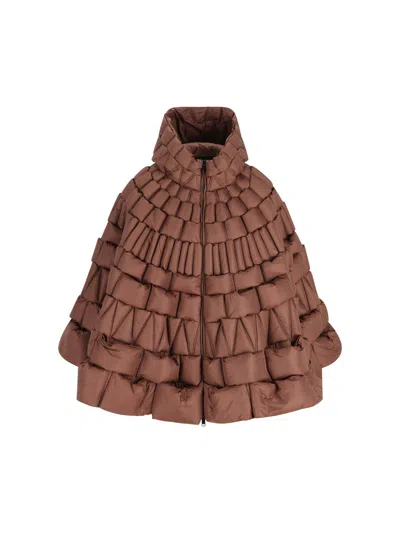 Raxxy Hooded Jacket In Brown
