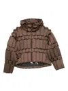 Raxxy Puffer Jacket In Brown