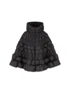 Raxxy 3d Diamond Down Coat In Black
