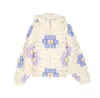 Raxxy White Down Jacket In Multi