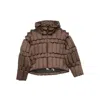 Raxxy Puffer Jacket In Brown