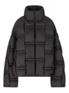Raxxy 3d Down-filled Angular Puffer Jacket In Black