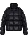 Raxxy Embossed-logo Padded Jacket In Black