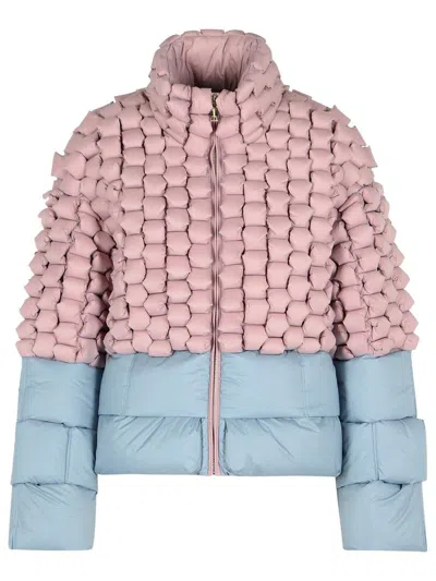 Raxxy Pink Polyamide Down Jacket