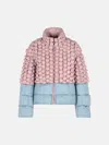 Raxxy Pink Polyamide Down Jacket In Multi
