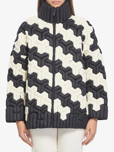 Raxxy Black And White Puffer Jacket