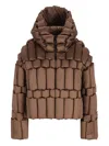 Raxxy Puffer Jacket In Brown