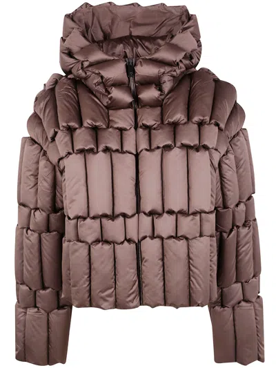 Raxxy Puffer Jacket In Brown