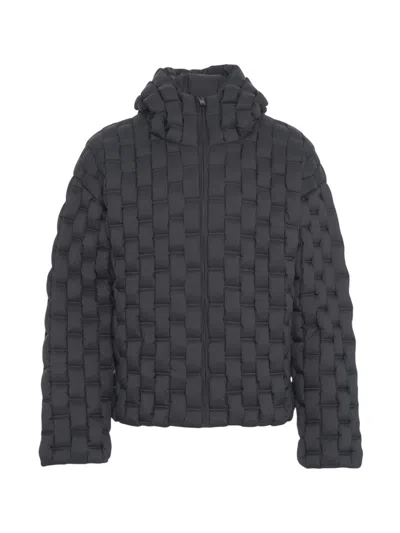 Raxxy Quilted Down Jacket In Gray