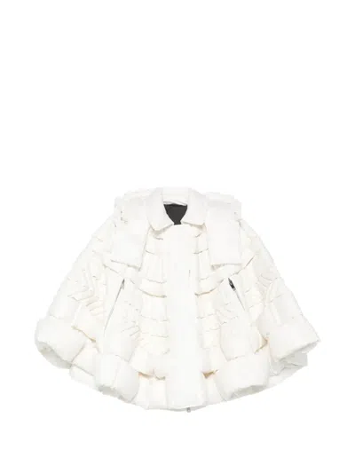 Raxxy Quilted Hooded Jacket In White