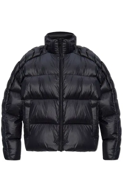 Raxxy Panelled Puffer Jacket In Black