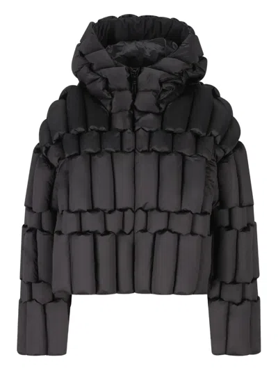 Raxxy Quilted Puffer Jacket In Black
