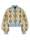 Raxxy Diamond-pattern Jacket In Multi