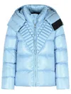 Raxxy Removable Hooded Down Jacket In Blue