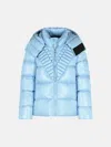 Raxxy Removable Hooded Down Jacket In Polyamide Sugar Paper In Blue