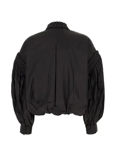 Raxxy Ruffled Jacket In Black