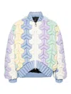 Raxxy Triangle Multicolor Down Jacket Clothing In Multicolour