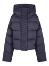 Raxxy Short Puffer Jacket In Blue