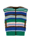 Raxxy Multicolor Nylon Puffer Vest For Women In Multi