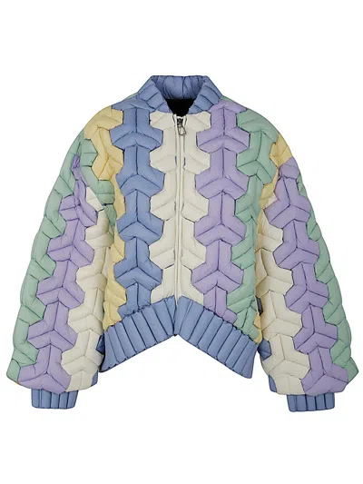 RAXXY RAXXY TRIANGLE MULTICOLOR DOWN JACKET
