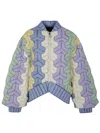 Raxxy Triangle Multicolor Down Jacket Clothing In Multicolour