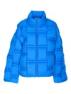 Raxxy Interlocking-design Padded Jacket In Blue
