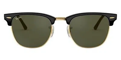 Pre-owned Ray Ban Ray-ban 0rb3016f Sunglasses Unisex Black Square 55mm & Authentic In Green