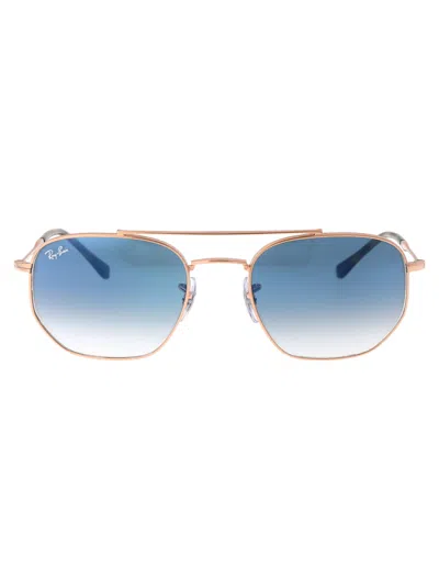 Ray Ban 0rb3707 Sunglasses In 92023f Rose Gold