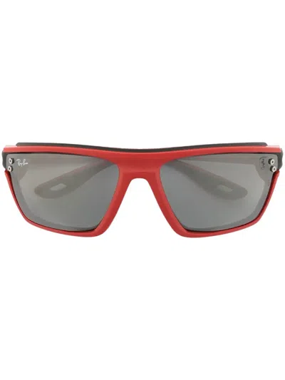 Ray Ban 0rb4370m Two-tone Sunglasses In Red