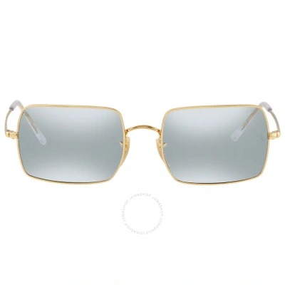 Ray Ban 1969 Mirror Evolve Photochromatic Grey Rectangular Unisex Sunglasses Rb1969 001/w3 54