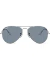 Ray Ban Aviator Classic Sunglasses In Silber