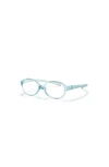 Ray Ban Ray-ban 39mm Oval Optical Glasses In Blue