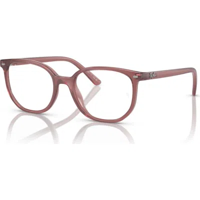 Ray Ban Ray-ban 44mm Irregular Optical Glasses In Purple