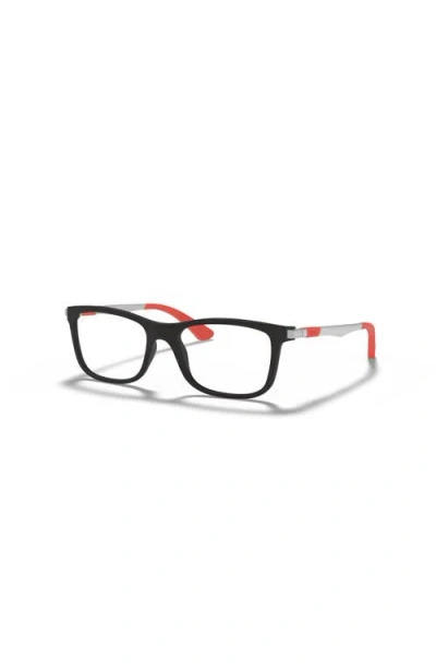 Ray Ban Ray-ban 46mm Square Optical Glasses In Black
