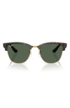 Ray Ban Ray-ban 47mm Polarized Square Sunglasses In Havana