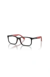 Ray Ban Ray-ban 47mm Rectangle Optical Glasses In Multi