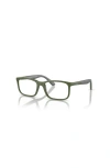 Ray Ban Ray-ban 47mm Rectangle Optical Glasses In White