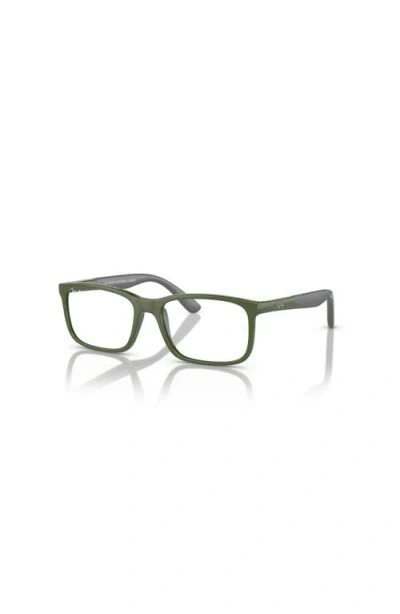 Ray Ban Ray-ban 47mm Rectangle Optical Glasses In White