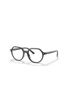 Ray Ban Ray-ban 47mm Square Optical Glasses In Black