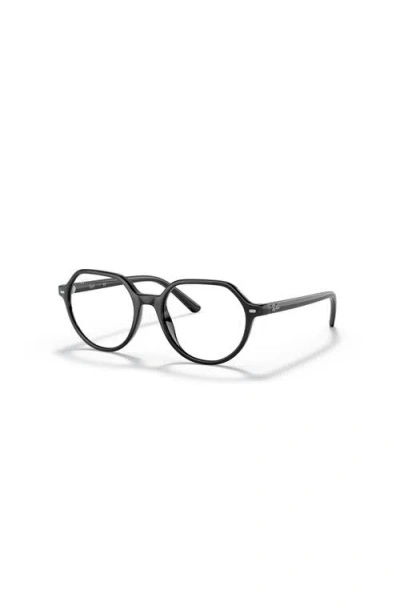 Ray Ban Ray-ban 47mm Square Optical Glasses In Black