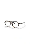 Ray Ban Ray-ban 47mm Square Optical Glasses In Neutral