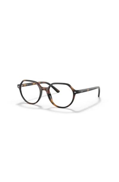 Ray Ban Ray-ban 47mm Square Optical Glasses In Neutral