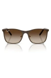 Ray Ban Kids' Ray-ban 48mm Gradient Square Sunglasses In Brown Gradient