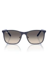 Ray Ban Kids' Ray-ban 48mm Gradient Square Sunglasses In Gradient Grey