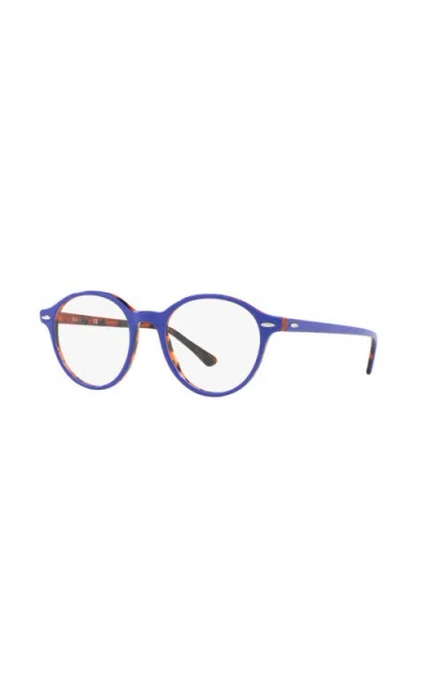 Ray Ban Ray-ban 48mm Phantos Optical Glasses In Blue