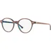 Ray Ban Ray-ban 48mm Phantos Optical Glasses In Brown
