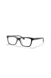 Ray Ban Ray-ban 48mm Square Optical Glasses In Black