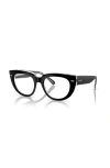 Ray Ban Ray-ban 48mm Square Optical Glasses In Black