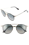 Ray Ban 49mm Gradient Round Sunglasses