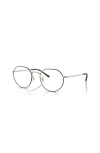 Ray Ban Ray-ban 49mm Irregular Optical Glasses In Black